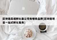 区块链高端孵化器公司有哪些品牌[区块链项目一站式孵化服务]